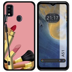 Funda Silicona para ZTE Blade A51 diseño Brochas Dibujos