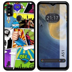 Funda Silicona para ZTE Blade A51 diseño Comic Dibujos