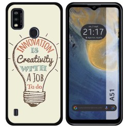 Funda Silicona para ZTE Blade A51 diseño Creativity Dibujos