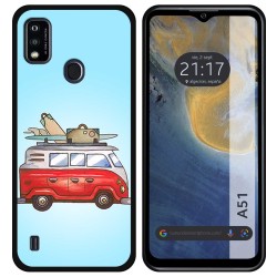 Funda Silicona para ZTE Blade A51 diseño Furgoneta Dibujos