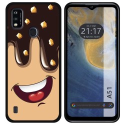 Funda Silicona para ZTE Blade A51 diseño Helado Chocolate Dibujos