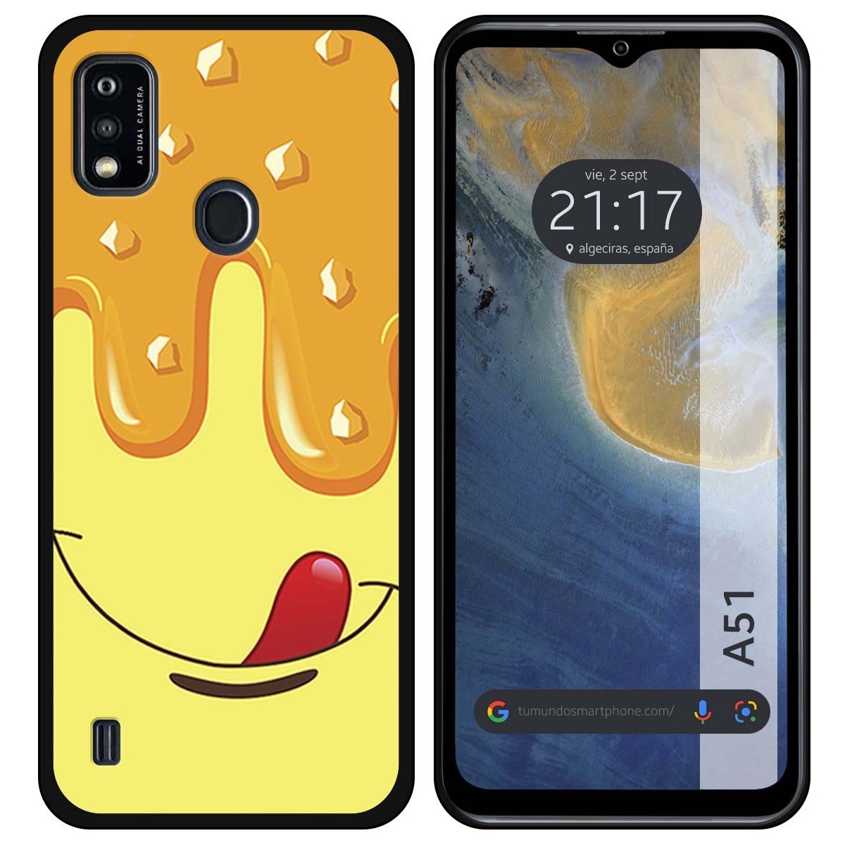 Funda Silicona para ZTE Blade A51 diseño Helado Vainilla Dibujos
