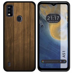 Funda Silicona para ZTE Blade A51 diseño Madera Dibujos