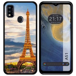Funda Silicona para ZTE Blade A51 diseño Paris Dibujos
