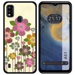 Funda Silicona para ZTE Blade A51 diseño Primavera En Flor Dibujos