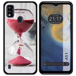 Funda Silicona para ZTE Blade A51 diseño Reloj Dibujos