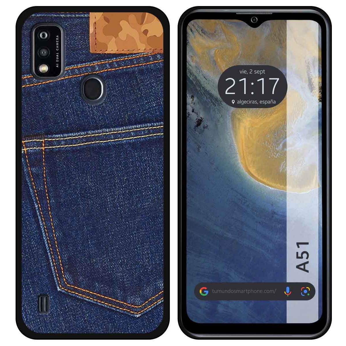 Funda Silicona para ZTE Blade A51 diseño Vaquero Dibujos