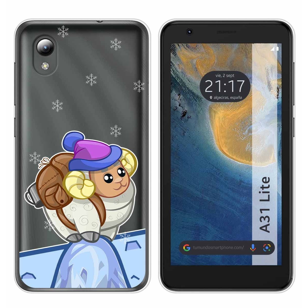 Funda Silicona Transparente para ZTE Blade A31 Lite diseño Cabra Dibujos