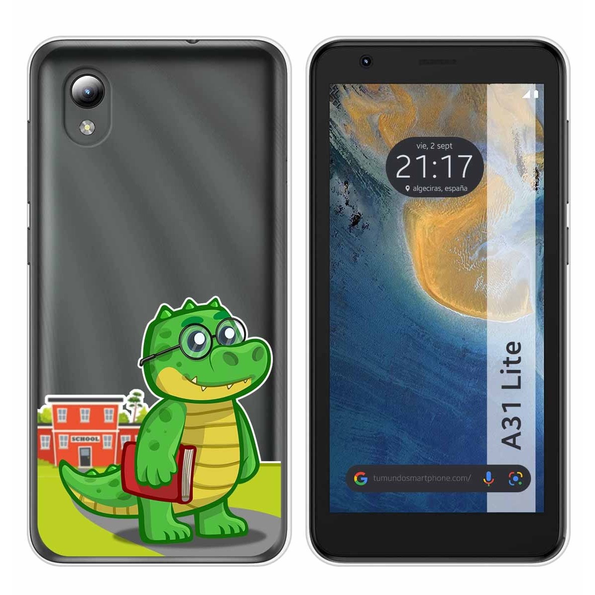 Funda Silicona Transparente para ZTE Blade A31 Lite diseño Coco Dibujos
