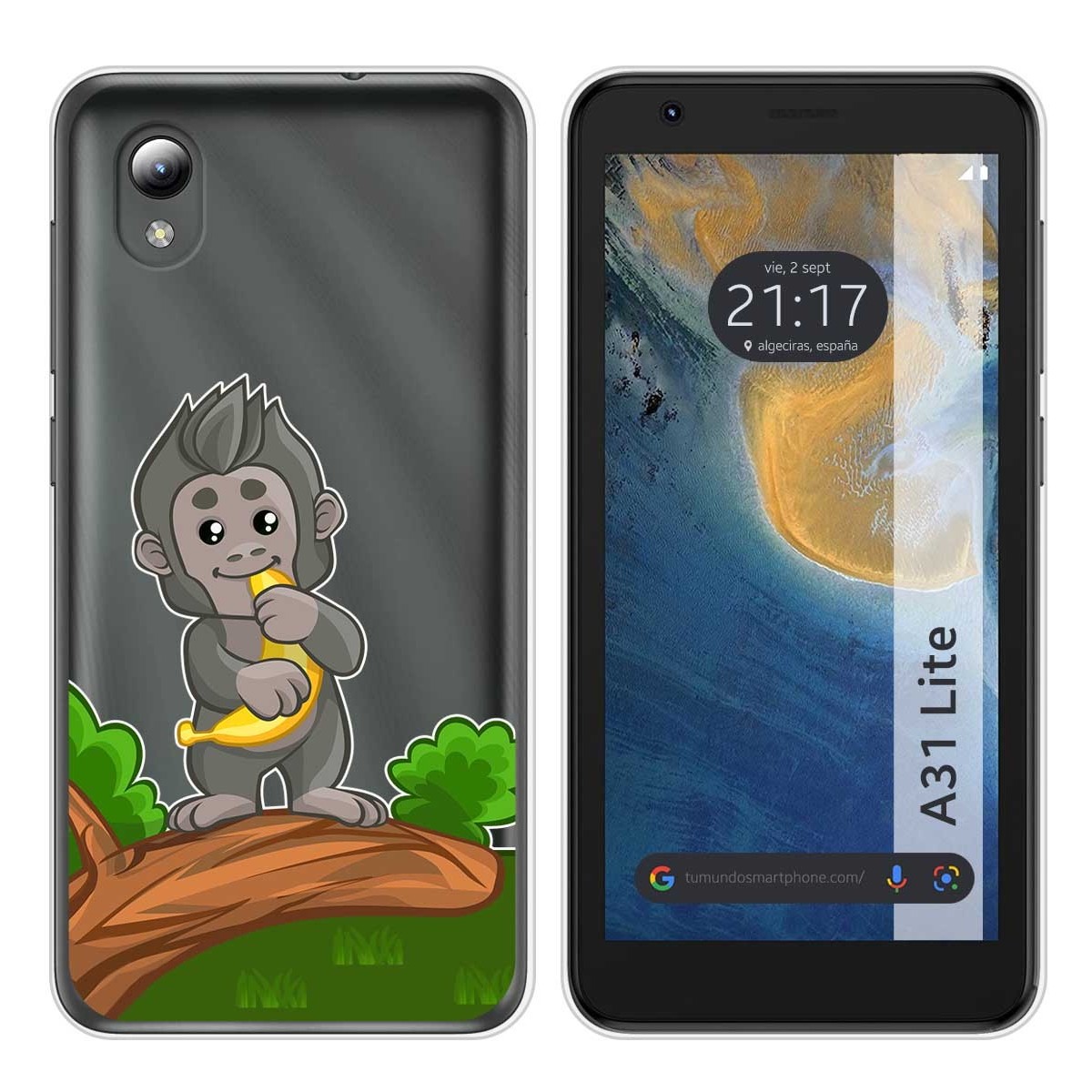 Funda Silicona Transparente para ZTE Blade A31 Lite diseño Mono Dibujos