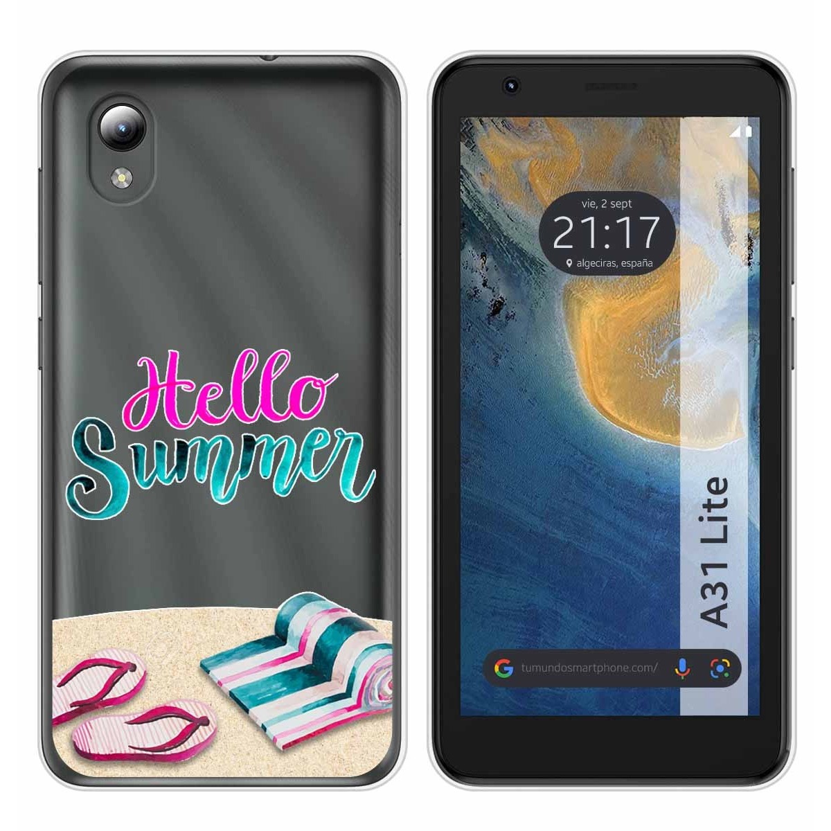 Funda Silicona Transparente para ZTE Blade A31 Lite diseño Summer Dibujos