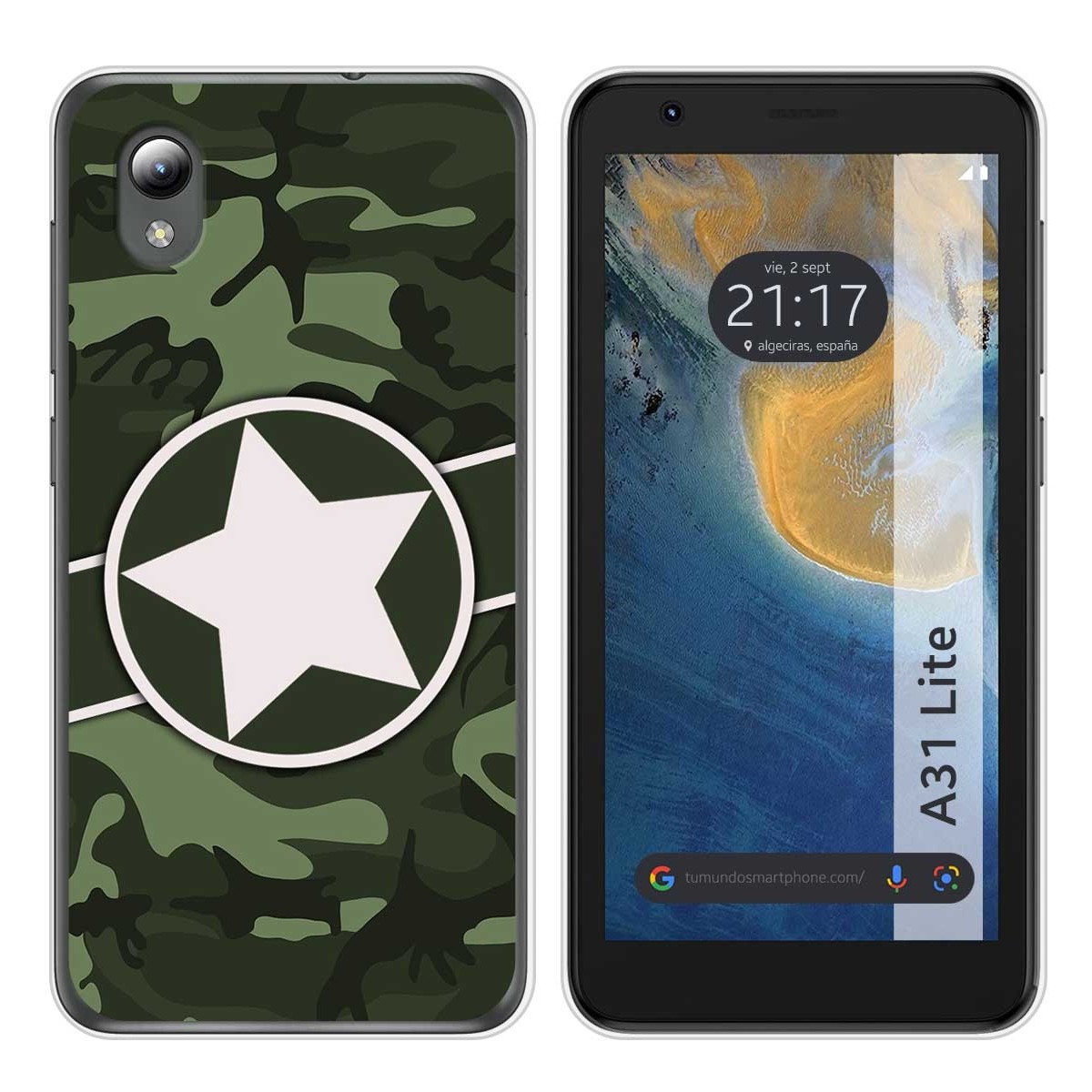 Funda Silicona para ZTE Blade A31 Lite diseño Camuflaje 01 Dibujos