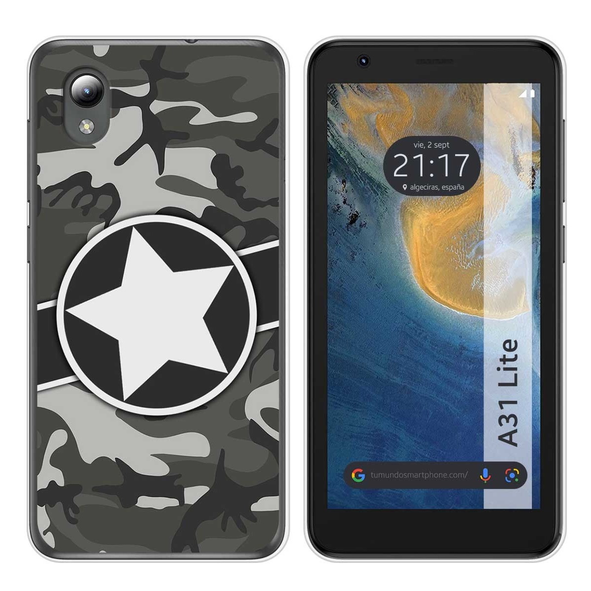 Funda Silicona para ZTE Blade A31 Lite diseño Camuflaje 02 Dibujos