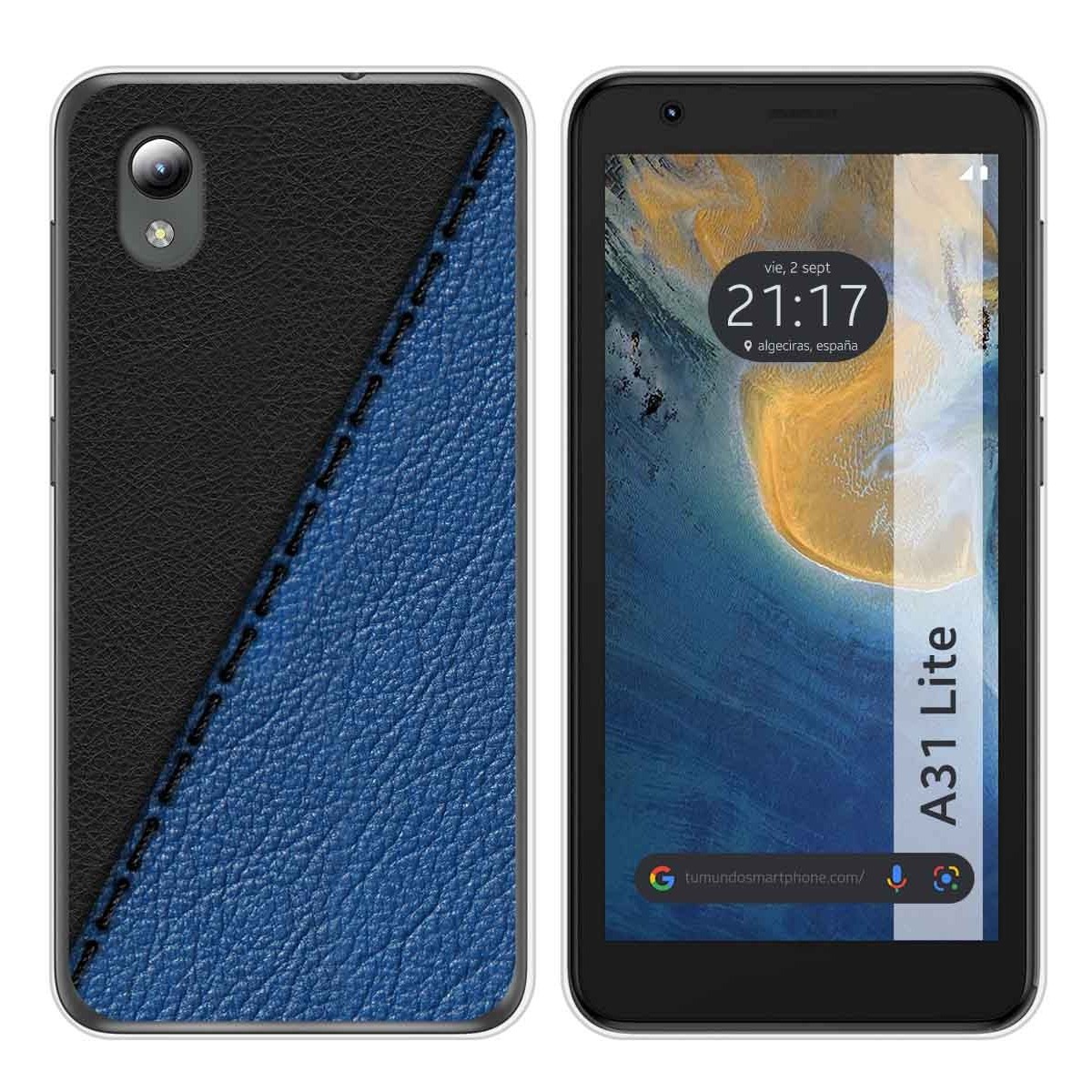 Funda Silicona para ZTE Blade A31 Lite diseño Cuero 02 Dibujos