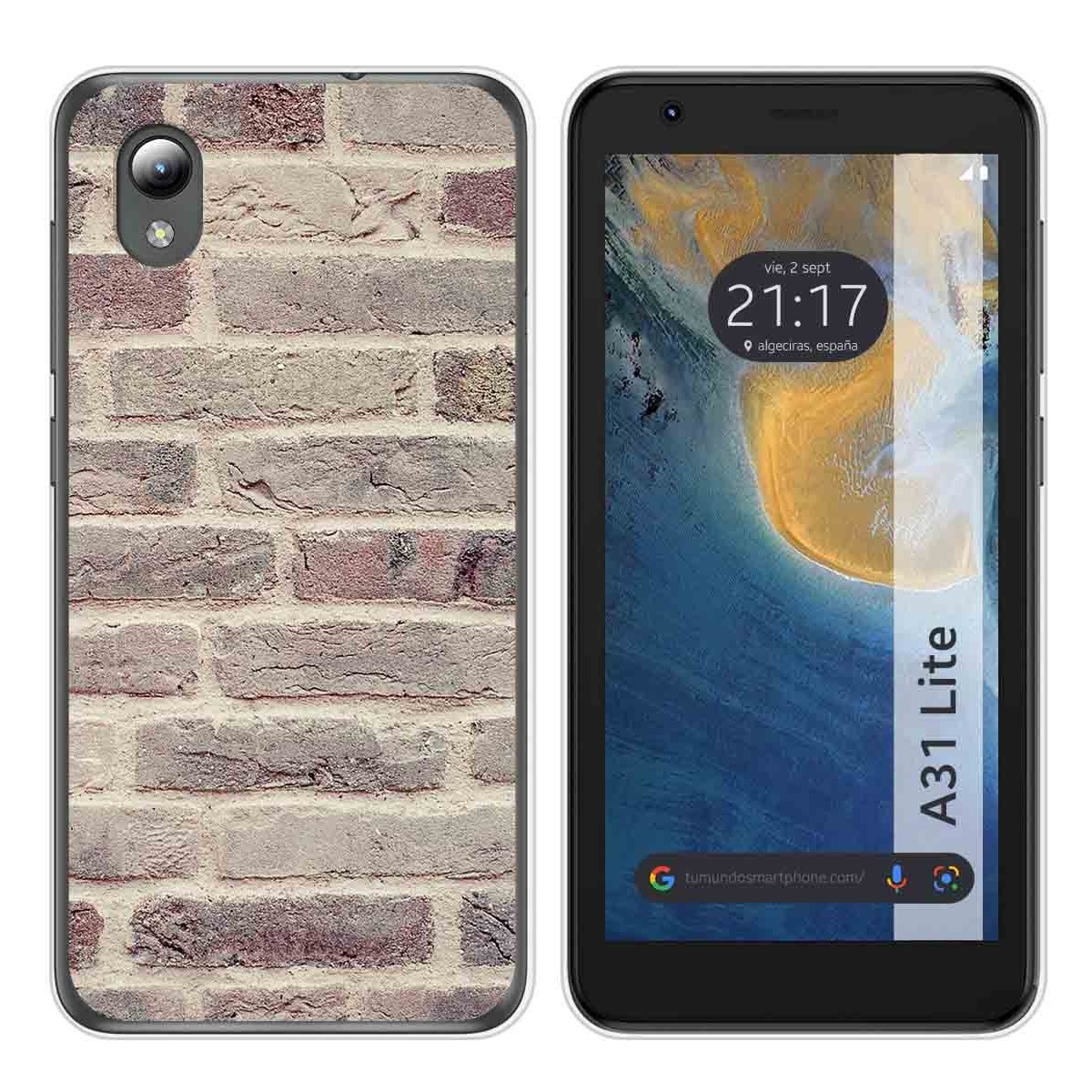 Funda Silicona para ZTE Blade A31 Lite diseño Ladrillo 01 Dibujos