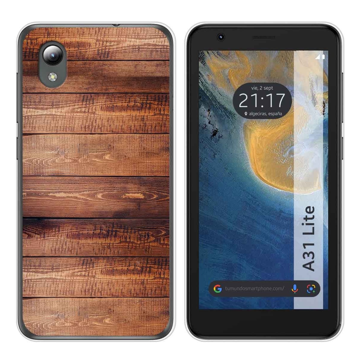 Funda Silicona para ZTE Blade A31 Lite diseño Madera 02 Dibujos