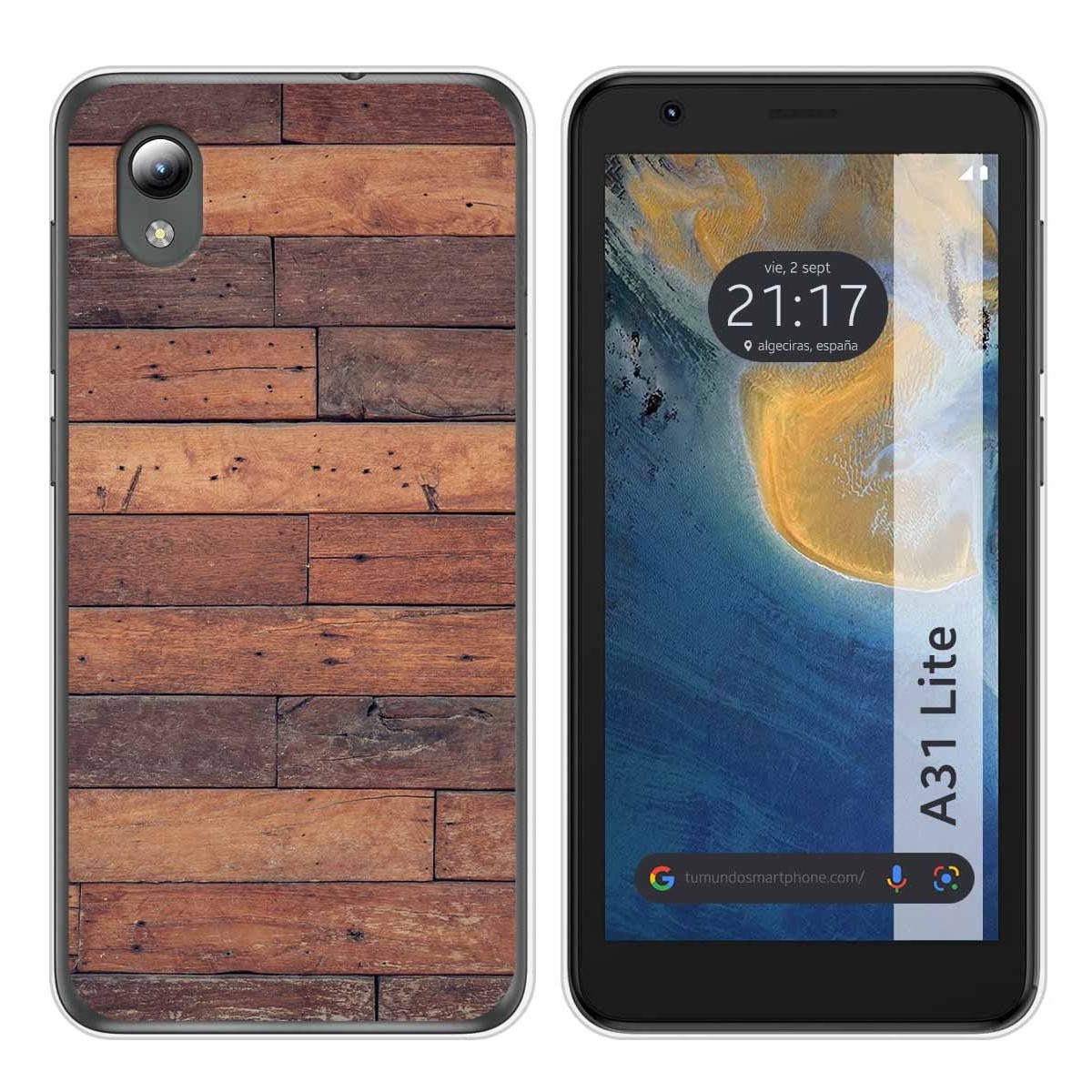Funda Silicona para ZTE Blade A31 Lite diseño Madera 03 Dibujos