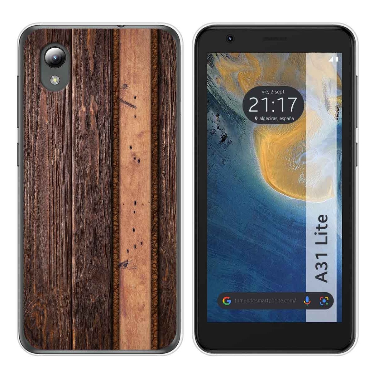 Funda Silicona para ZTE Blade A31 Lite diseño Madera 05 Dibujos