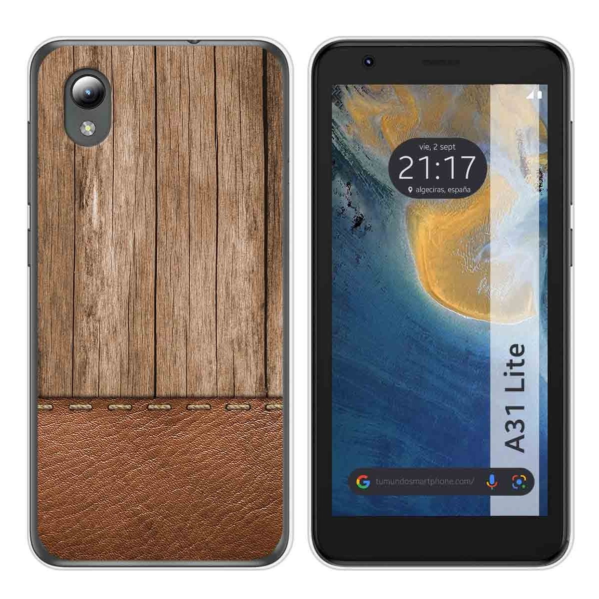Funda Silicona para ZTE Blade A31 Lite diseño Madera 09 Dibujos