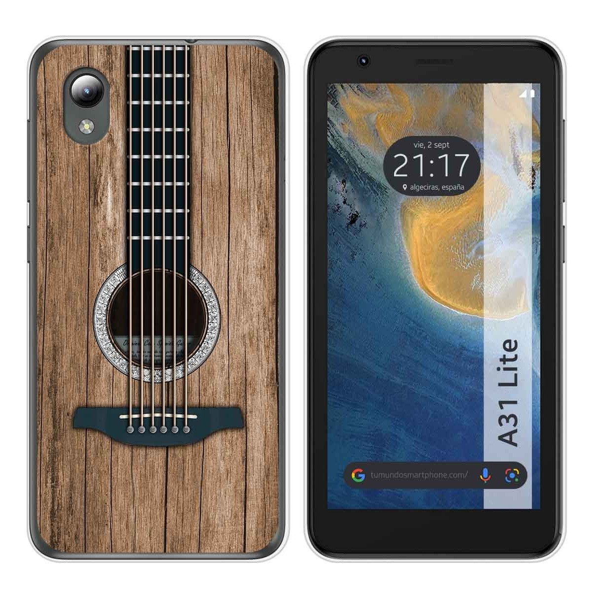 Funda Silicona para ZTE Blade A31 Lite diseño Madera 11 Dibujos