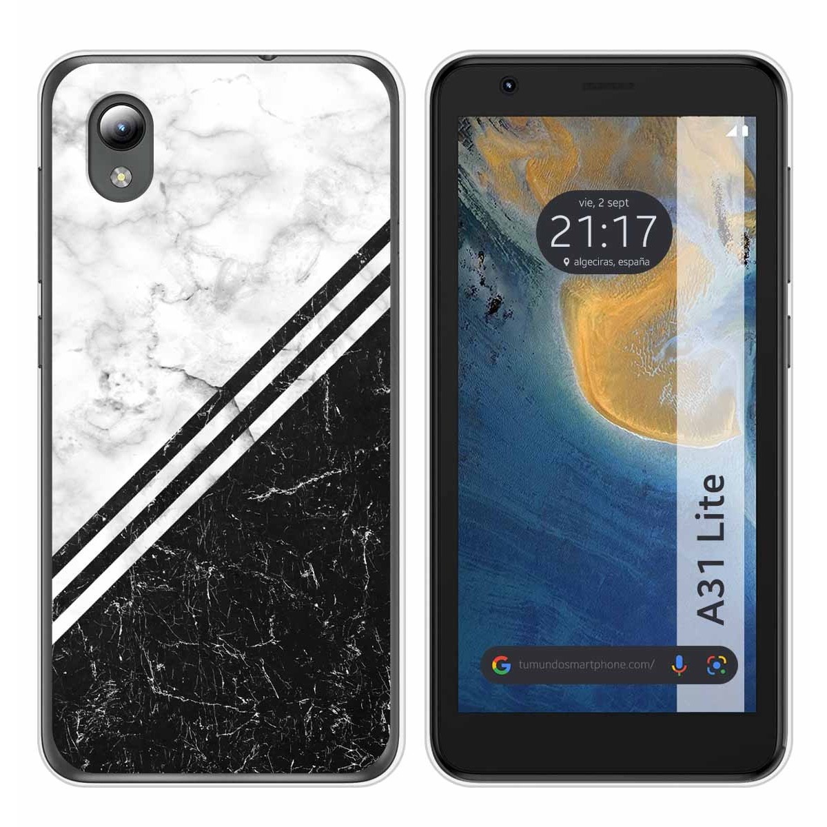 Funda Silicona para ZTE Blade A31 Lite diseño Mármol 01 Dibujos