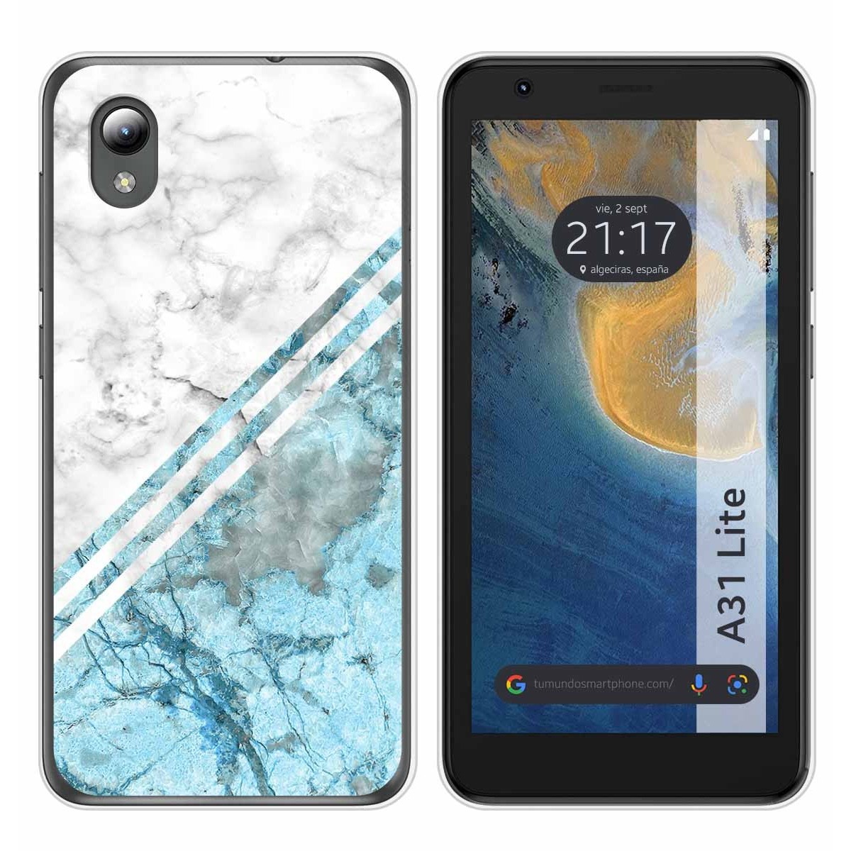 Funda Silicona para ZTE Blade A31 Lite diseño Mármol 02 Dibujos