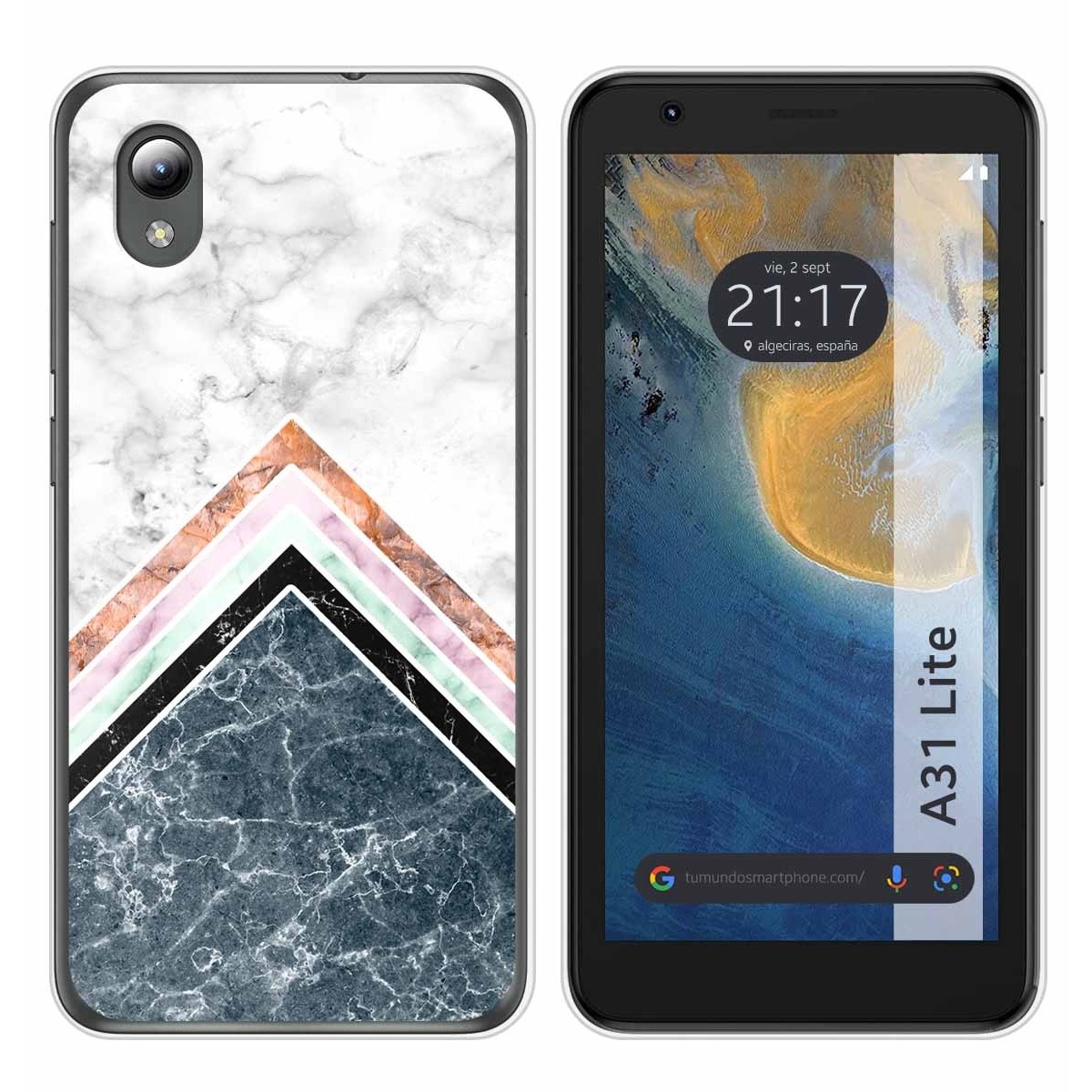 Funda Silicona para ZTE Blade A31 Lite diseño Mármol 05 Dibujos