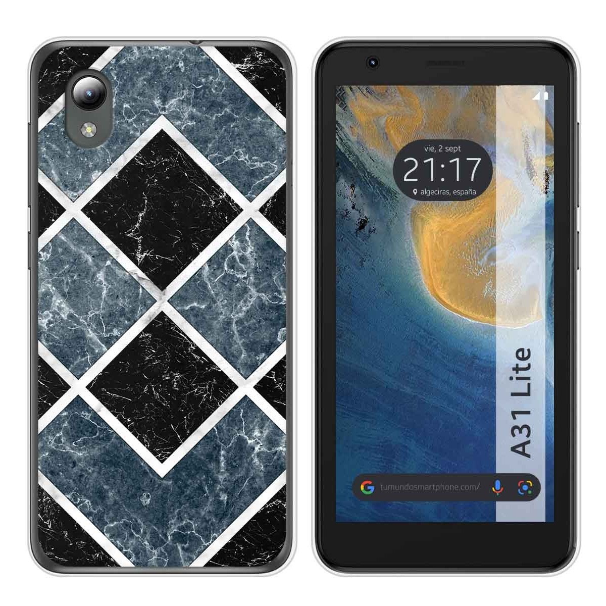 Funda Silicona para ZTE Blade A31 Lite diseño Mármol 06 Dibujos