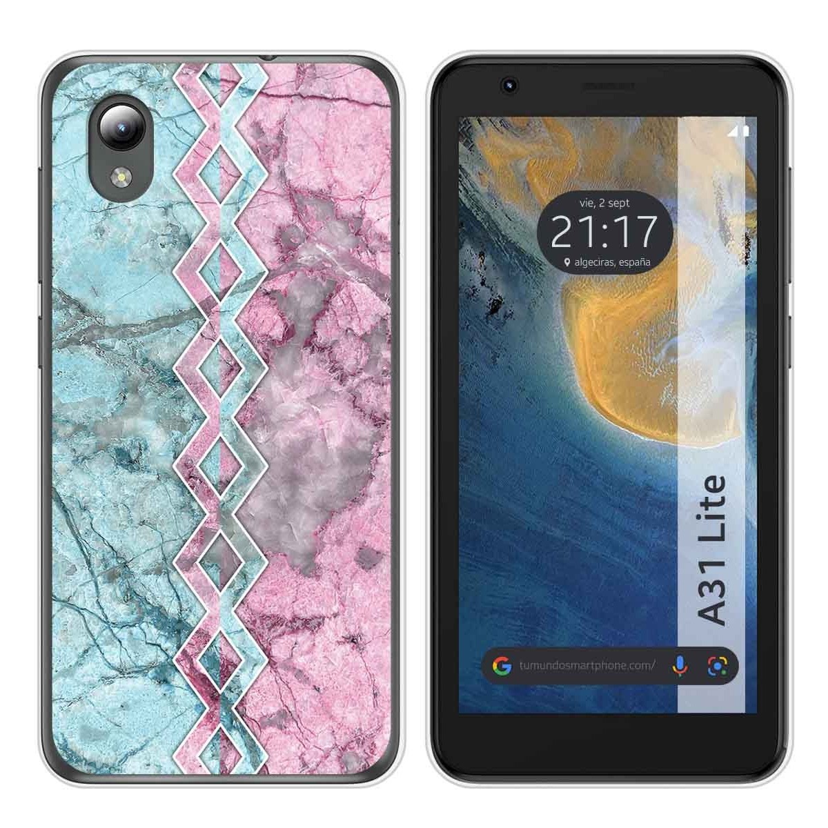 Funda Silicona para ZTE Blade A31 Lite diseño Mármol 08 Dibujos