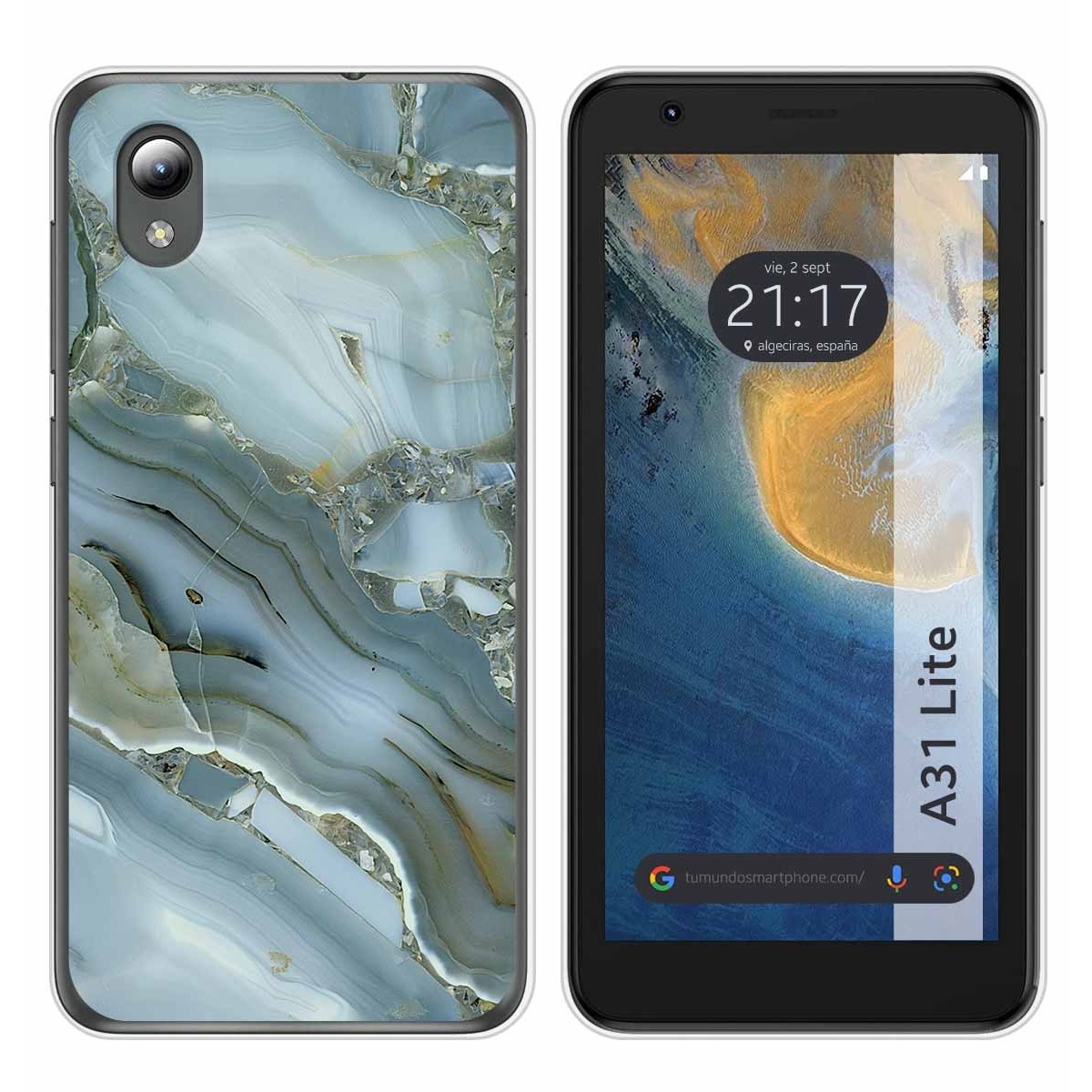 Funda Silicona para ZTE Blade A31 Lite diseño Mármol 09 Dibujos