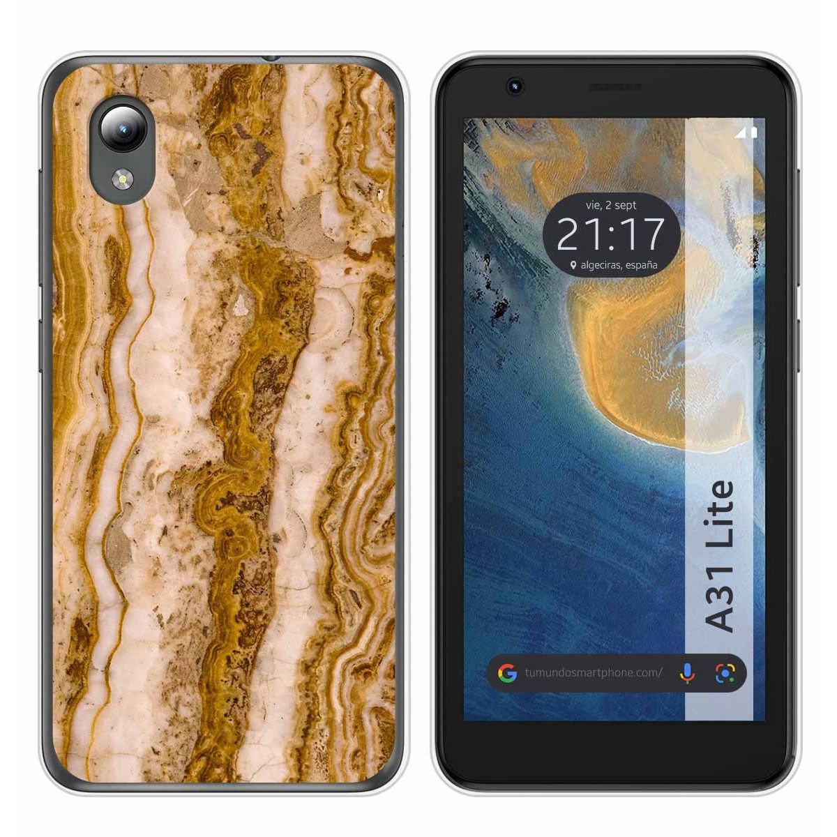 Funda Silicona para ZTE Blade A31 Lite diseño Mármol 10 Dibujos