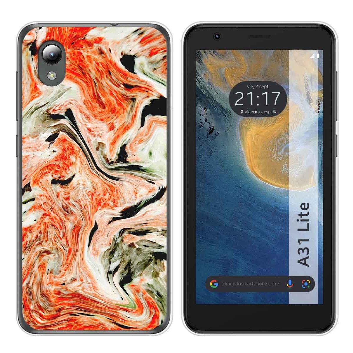Funda Silicona para ZTE Blade A31 Lite diseño Mármol 12 Dibujos