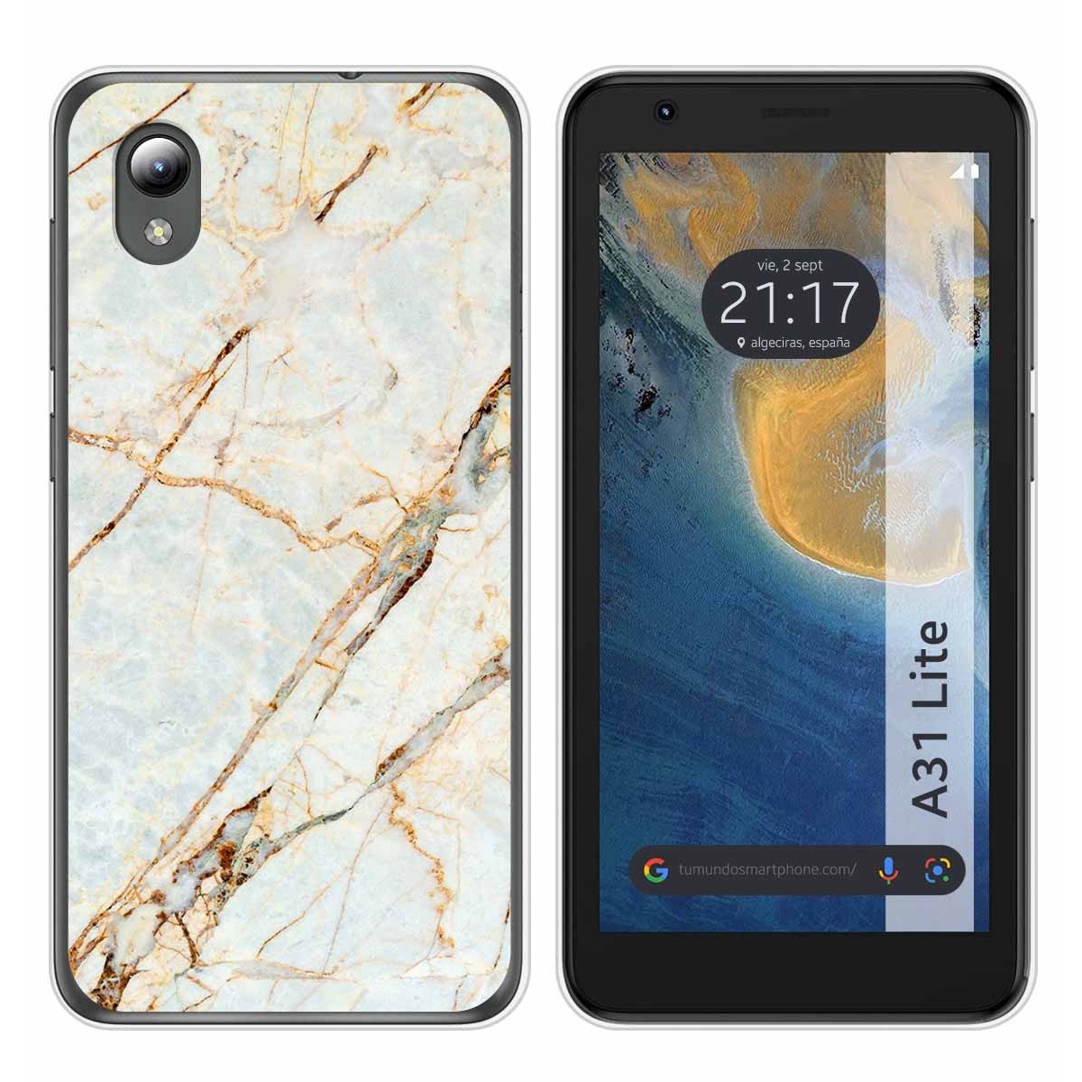 Funda Silicona para ZTE Blade A31 Lite diseño Mármol 13 Dibujos