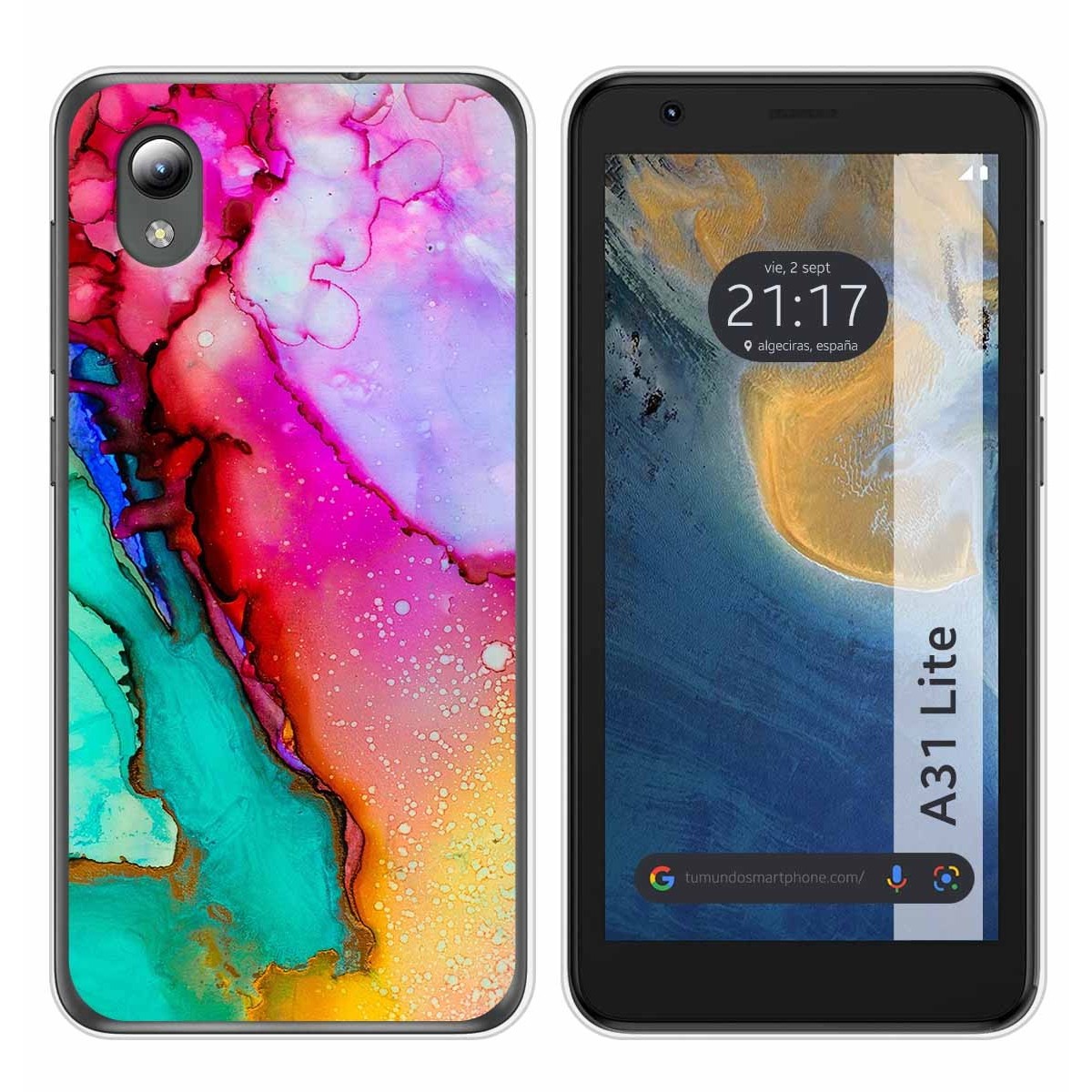 Funda Silicona para ZTE Blade A31 Lite diseño Mármol 15 Dibujos