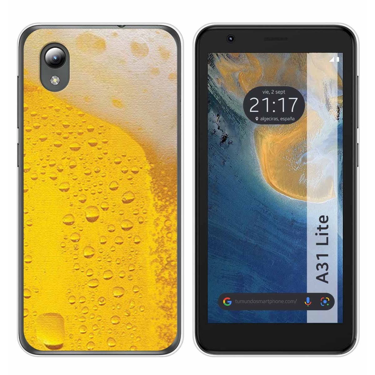 Funda Silicona para ZTE Blade A31 Lite diseño Cerveza Dibujos