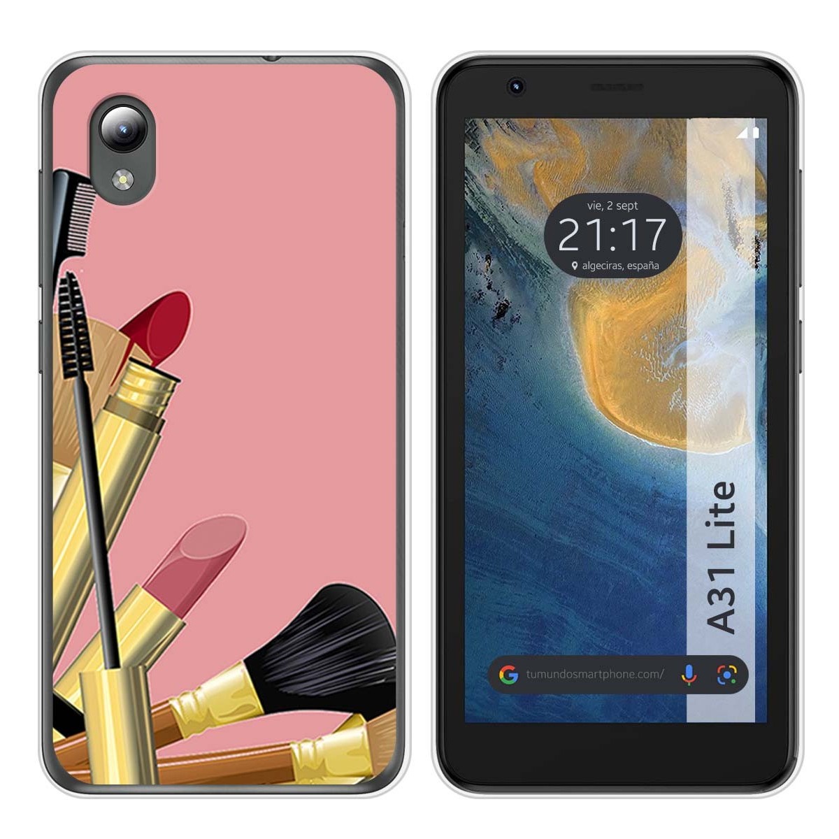 Funda Silicona para ZTE Blade A31 Lite diseño Brochas Dibujos