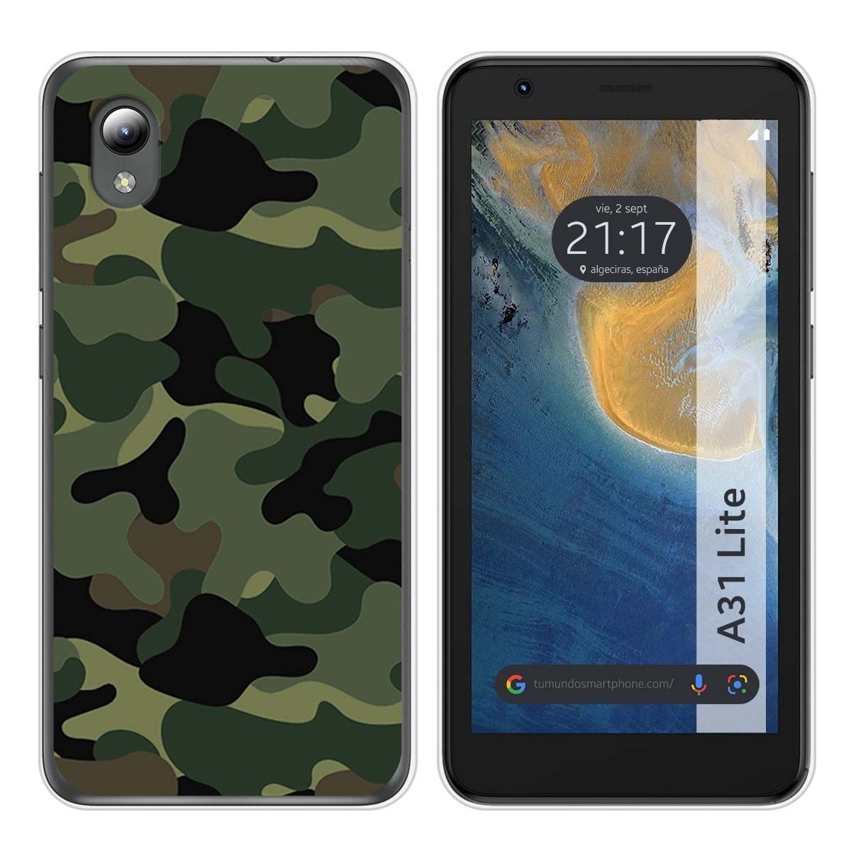 Funda Silicona para ZTE Blade A31 Lite diseño Camuflaje Dibujos