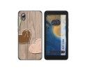Funda Silicona para ZTE Blade A31 Lite diseño Corazones Madera Dibujos