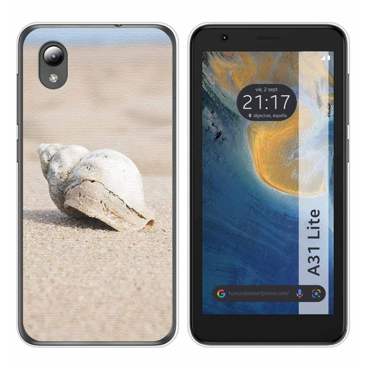 Funda Silicona para ZTE Blade A31 Lite diseño Concha Dibujos