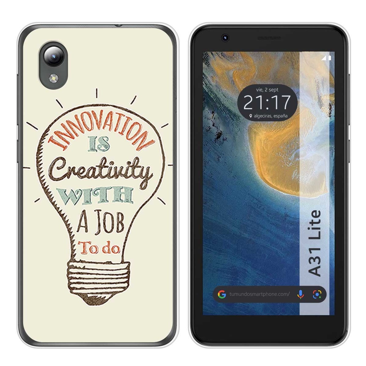 Funda Silicona para ZTE Blade A31 Lite diseño Creativity Dibujos