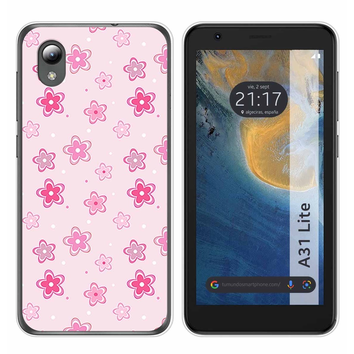 Funda Silicona para ZTE Blade A31 Lite diseño Flores Dibujos