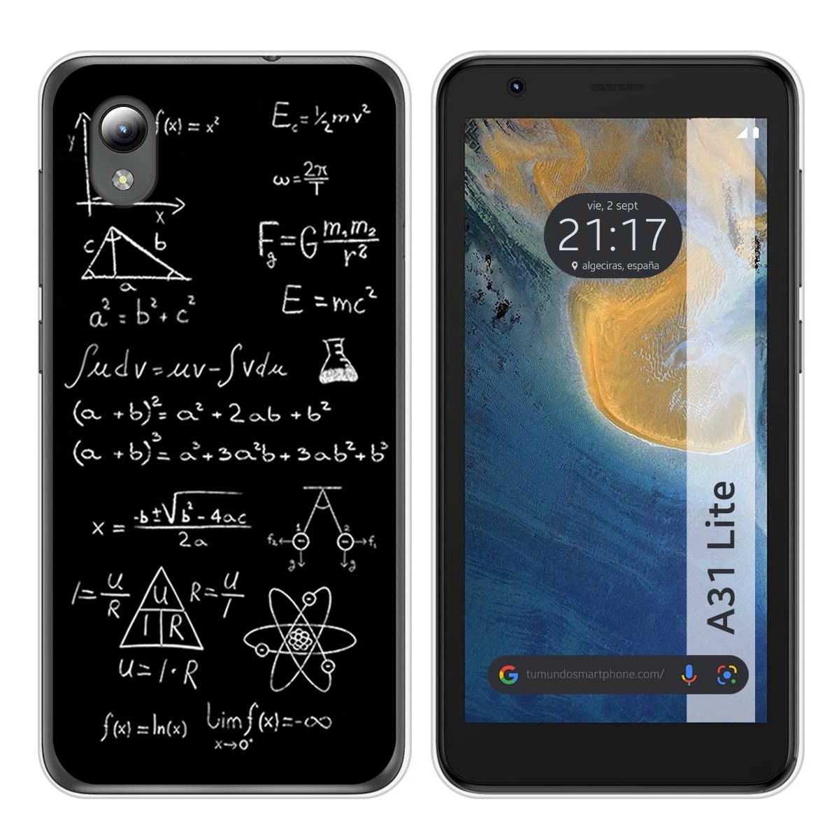 Funda Silicona para ZTE Blade A31 Lite diseño Formulas Dibujos