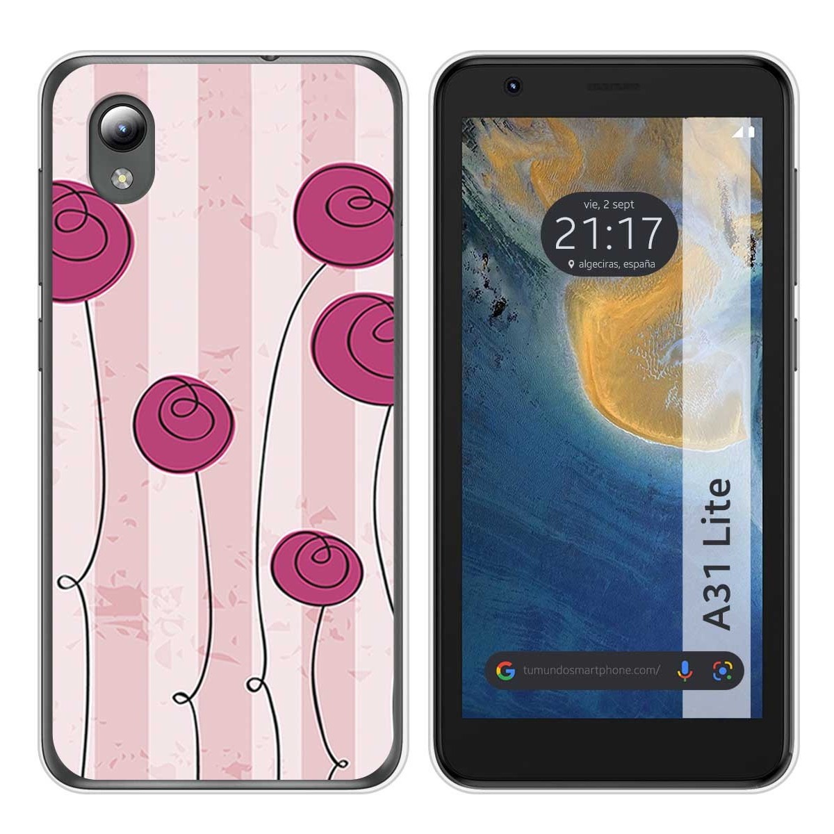 Funda Silicona para ZTE Blade A31 Lite diseño Flores Vintage Dibujos