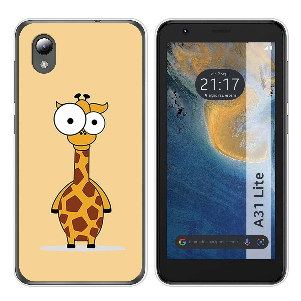 Funda Silicona para ZTE Blade A31 Lite diseño Jirafa Dibujos