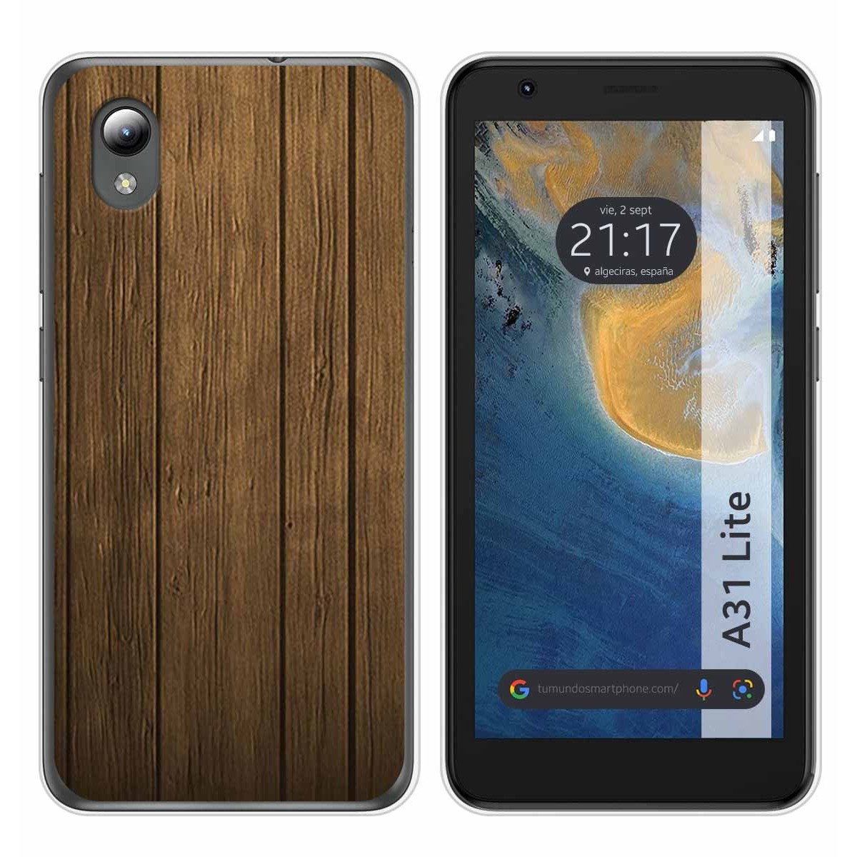 Funda Silicona para ZTE Blade A31 Lite diseño Madera Dibujos