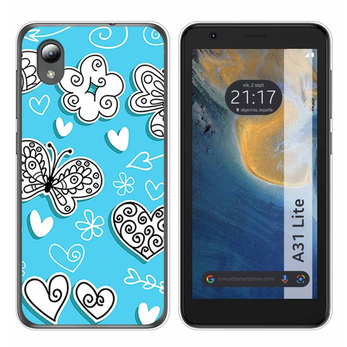 Funda Silicona para ZTE Blade A31 Lite diseño Mariposas Dibujos