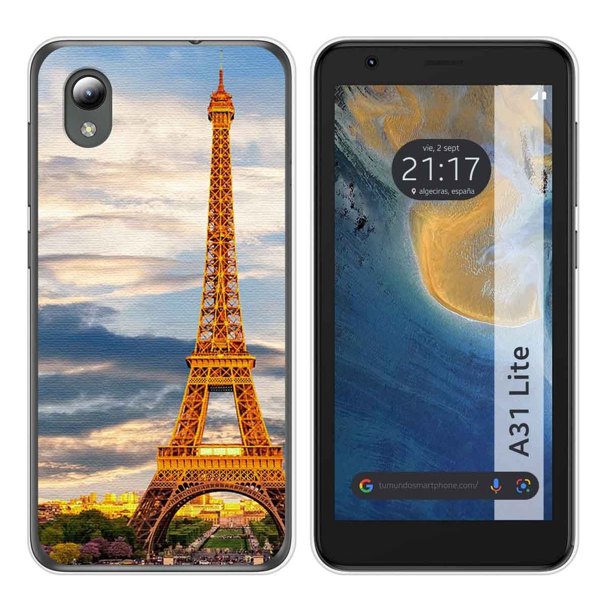 Funda Silicona para ZTE Blade A31 Lite diseño Paris Dibujos