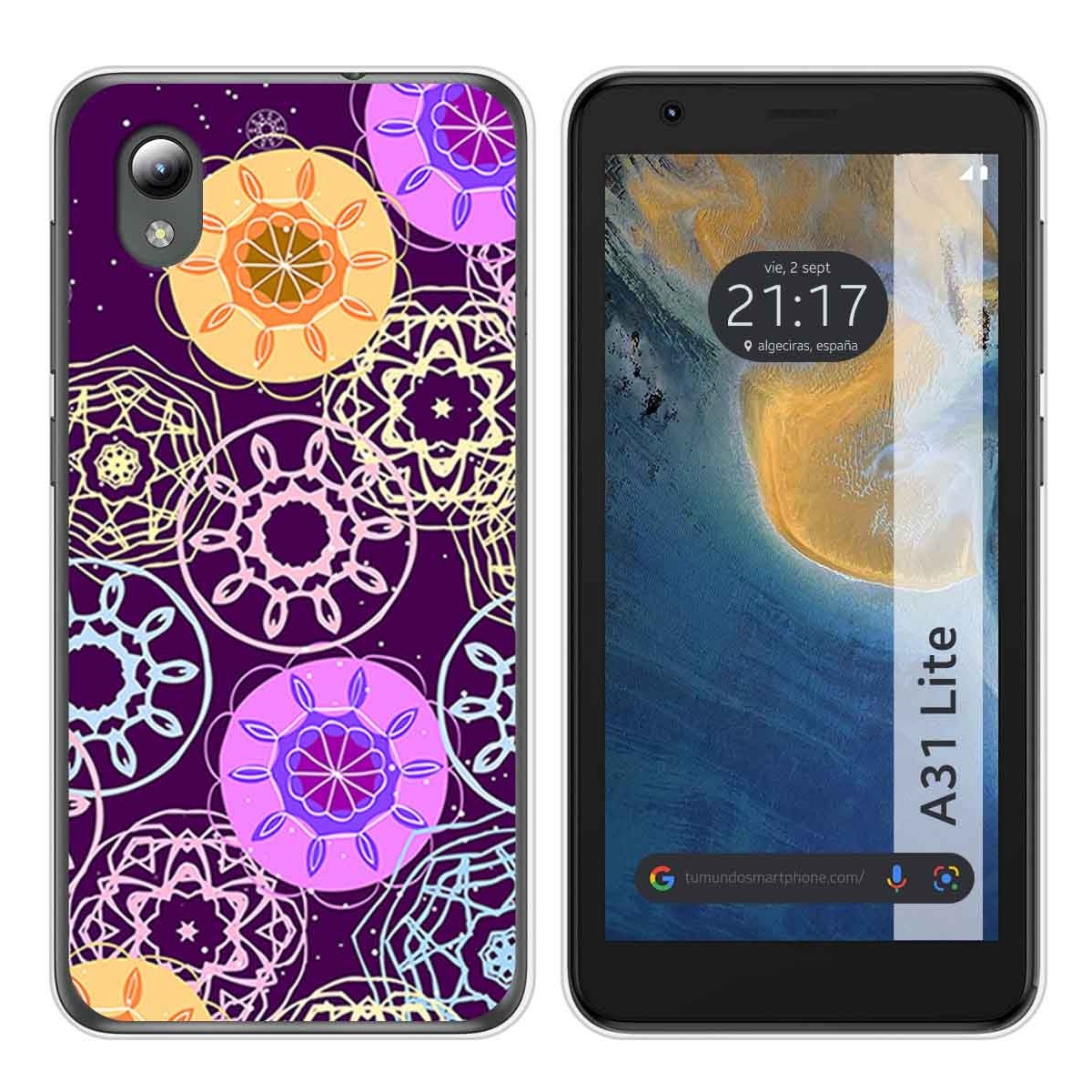 Funda Silicona para ZTE Blade A31 Lite diseño Radial Dibujos