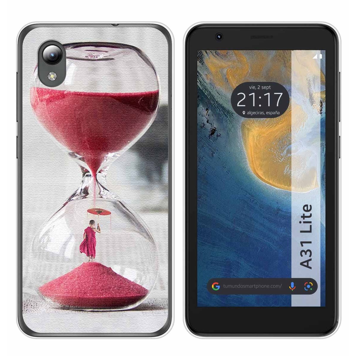 Funda Silicona para ZTE Blade A31 Lite diseño Reloj Dibujos