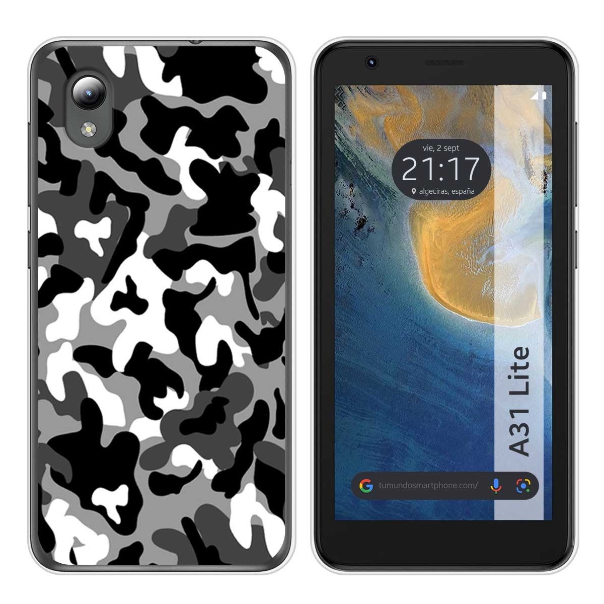 Funda Silicona para ZTE Blade A31 Lite diseño Snow Camuflaje Dibujos